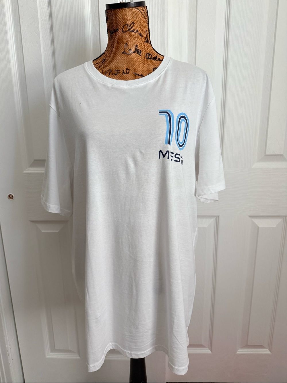 White '10' Graphic Short Sleeve Men's Tee